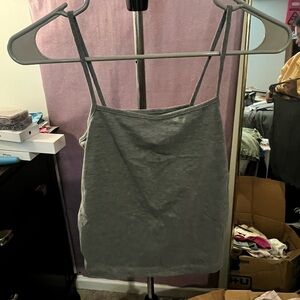 Gray Women's Spaghetti Strap Top